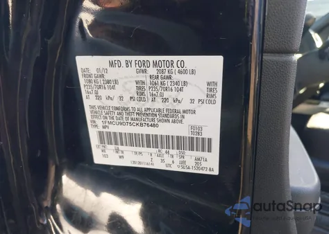 2012 Ford Escape Xlt from USA, damaged, VIN 1FMCU9D75CKB76480